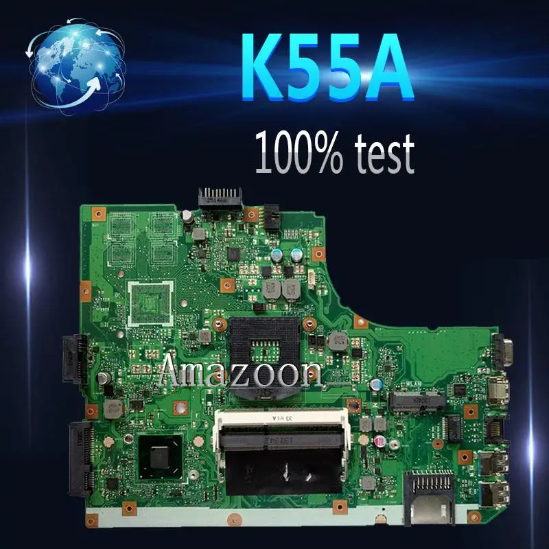 Amazoon K55A Laptop Moederbord Voor Asus K55A A55V K55VD K55V K55 Test Originele Moederbord Gm Amazoon K55A Laptop Moederbord Voor Asus K55A A55V K55VD K55V K55 Test Originele Moederbord Gm