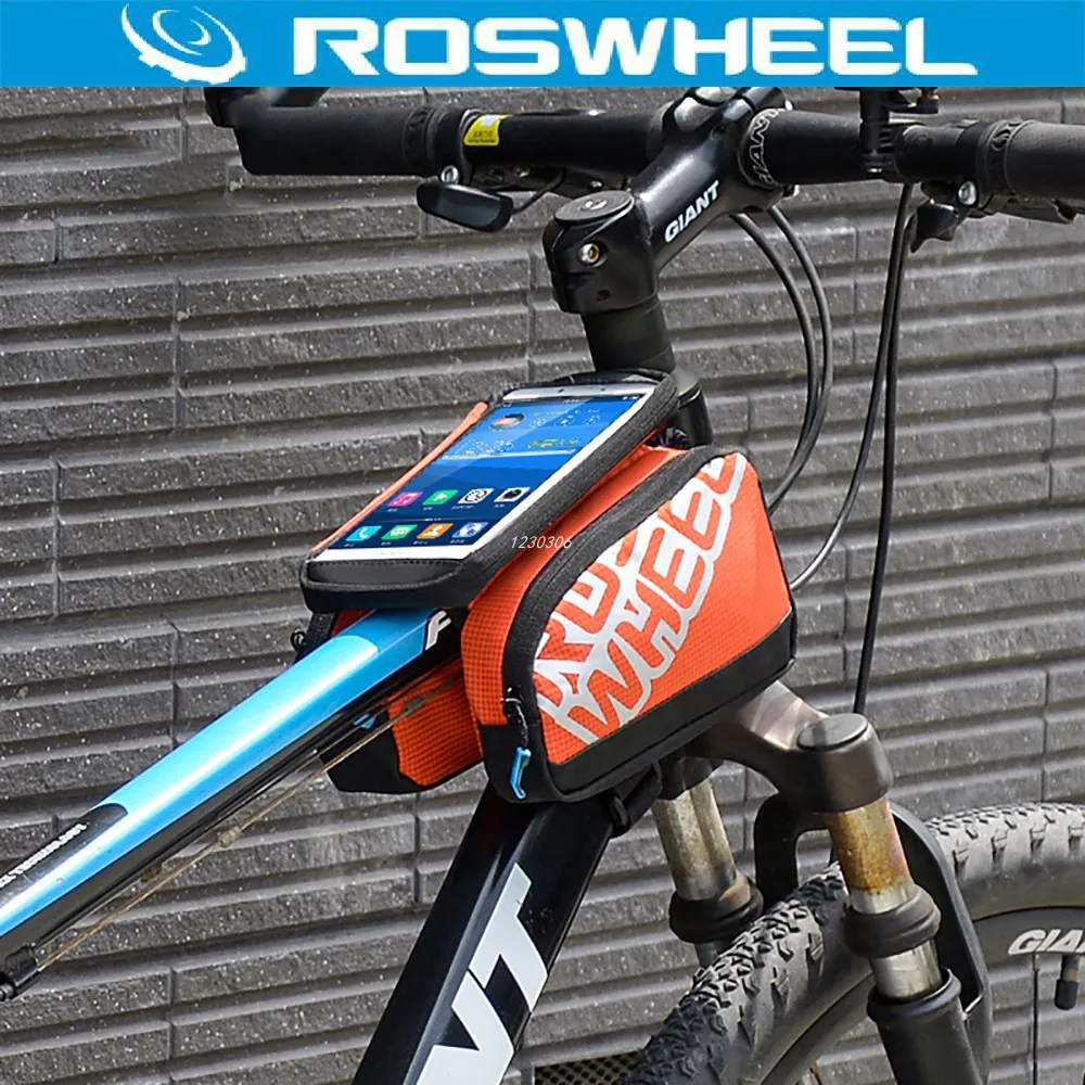 Roswheel 5," велосипедная сумка, рюкзак, передняя рама, MTB, для мобильного телефона, сенсорный экран, велосипедная сумка, водонепроницаемая сумка