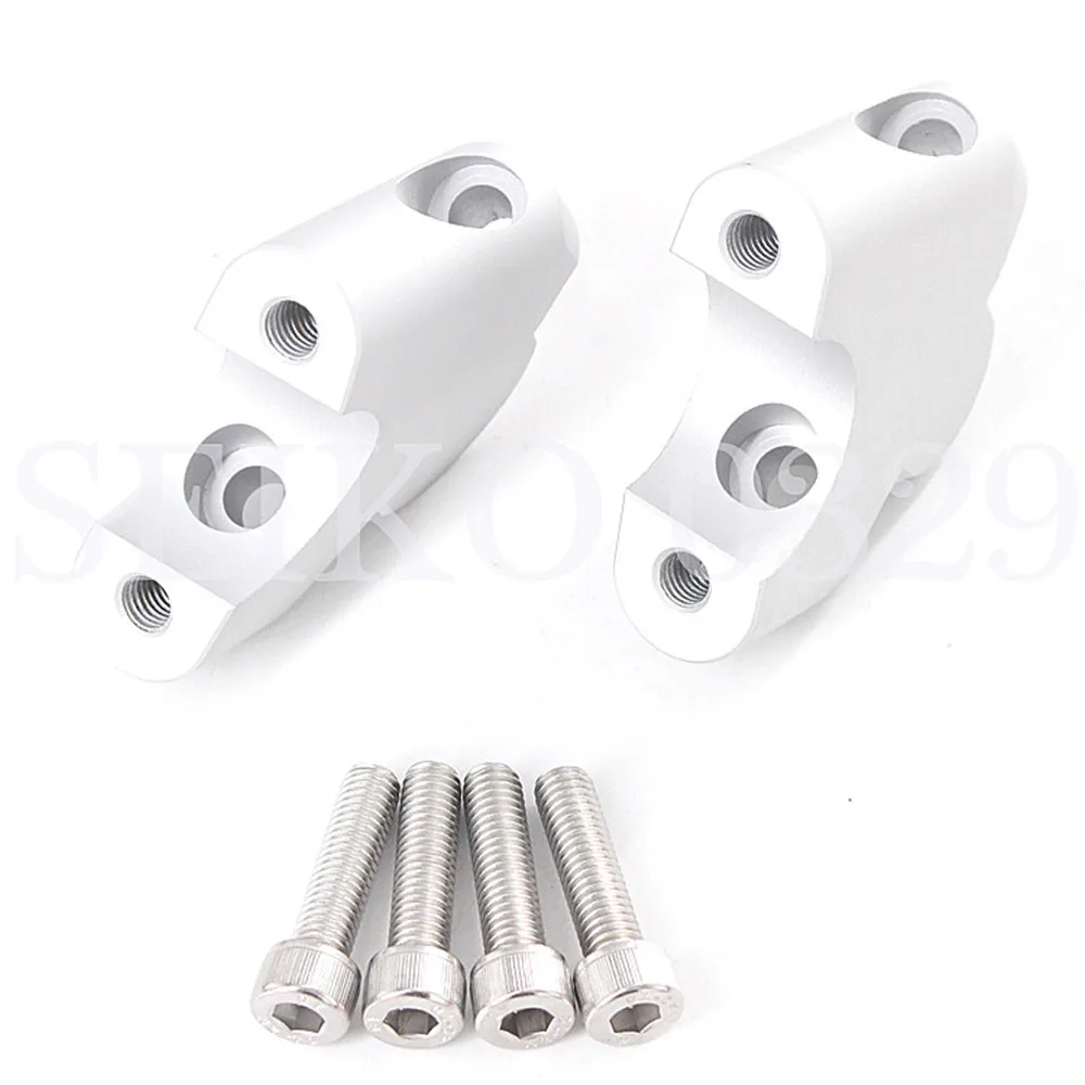 

CNC Machining Handlebar Risers Bar Clamp Extend Adapter For BMW R1200R R1200R 2008-2016 2009 2010 2011 2012 2013 2014 2015