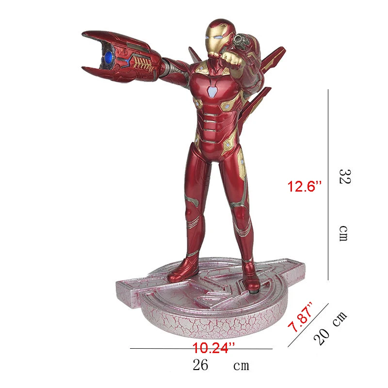 

12.6"(32cm) Avengers: Infinity War - Part I /II: Iron Man 1:6 Replica