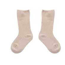 3 пары, весенние теплые милые однотонные Мягкие хлопковые носки для маленьких мальчиков и девочек