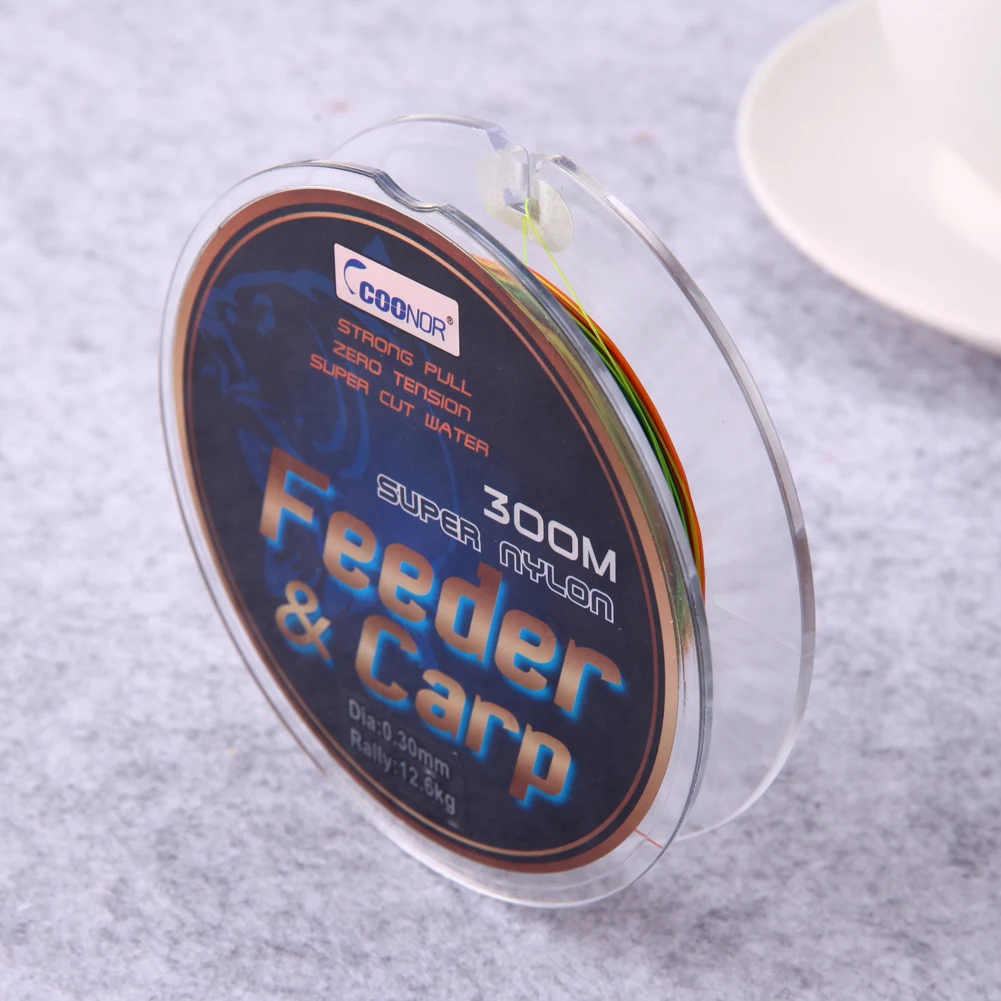 Леска рыболовная нейлоновая 300 м 4 стойки от 22 до 40 фунтов|fishing line|line nylonfishing line nylon |