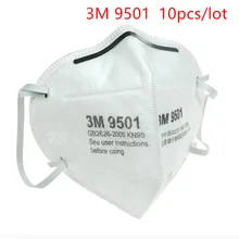 10 шт./лот 3 м 9501 9502 Пылезащитная маска KN95 порошковый респиратор Анти-туман PM2.5 против гриппа для безопасного дыхания во время эвакуации при пожаре маски