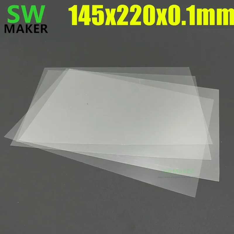 4 шт. 145x220 мм 0 1 толщина FEP Замена листа Толщина ptfe пленка для Wanhao Дубликатор 7