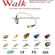 Кабель антенны перемычка, SMA кабель адаптера: N женский прямой к SMA штекер прямой с кабель RG316