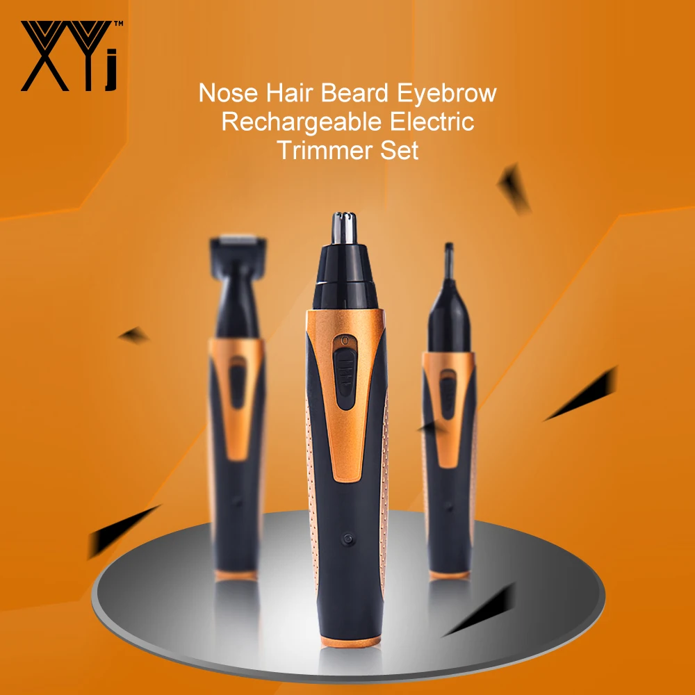 

4 in 1 Rechargeable Nose Beard Ear Eyebrow Hair Trimmer Electric Shaver Face Care Sideburn Removal Clipper Man Automatic Razor
