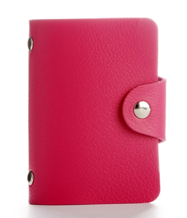 styleC-pink Кошелек из искусственной кожи, 24 бита, чехол для карт, женский бизнес-банк, держатель для карт, мужская сумка для кредитных карт, карт, ID, паспорта, карт, кошелек, H088 - Цвет: styleC-pink