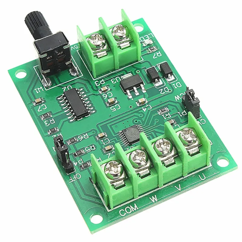 5 V-12 V DC бесщеточный контроллер платы драйвера двигателя для двигателя жесткого диска 3/4 провод