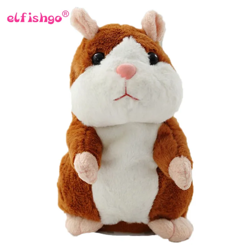 2017 Talking Hamster Mouse Pet Plush Toy Hot Cute Speak Talking Sound Record Hamster Educational Toy for Children Gift