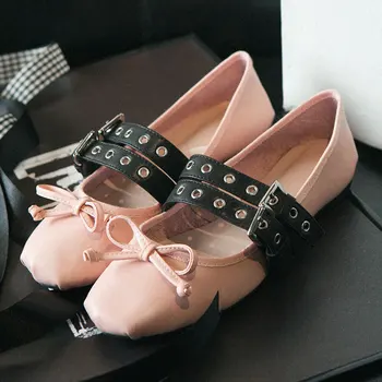 

MEZEREON Flat Shoes Woman Genuine Leather Footwear Ladies Ballet Flats Designer Women Shoes Spring Autumn Slip On Female Flats