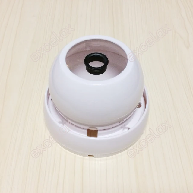 DIY Plastic IR Eyeball Dome Camera Casing White Color Ceiling Mount Case for Security CCTV Fixed Lens 48PCS IR LED Board