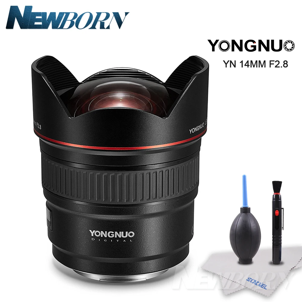 

Yongnuo Lens YN14mm F2.8 AF MF Autofocus Ultra Wide Angle Prime Lens 14mm for Canon 5D Mark III IV 6D 700D 80D 70D DSLR Camera