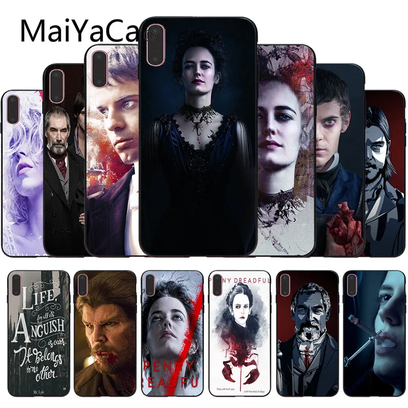 

MaiYaCa Penny Dreadful Black Soft Shell Phone Cover For iphone 8 8plus 7 7plus 6 6plus 5 5s 5c SE Mobile cover