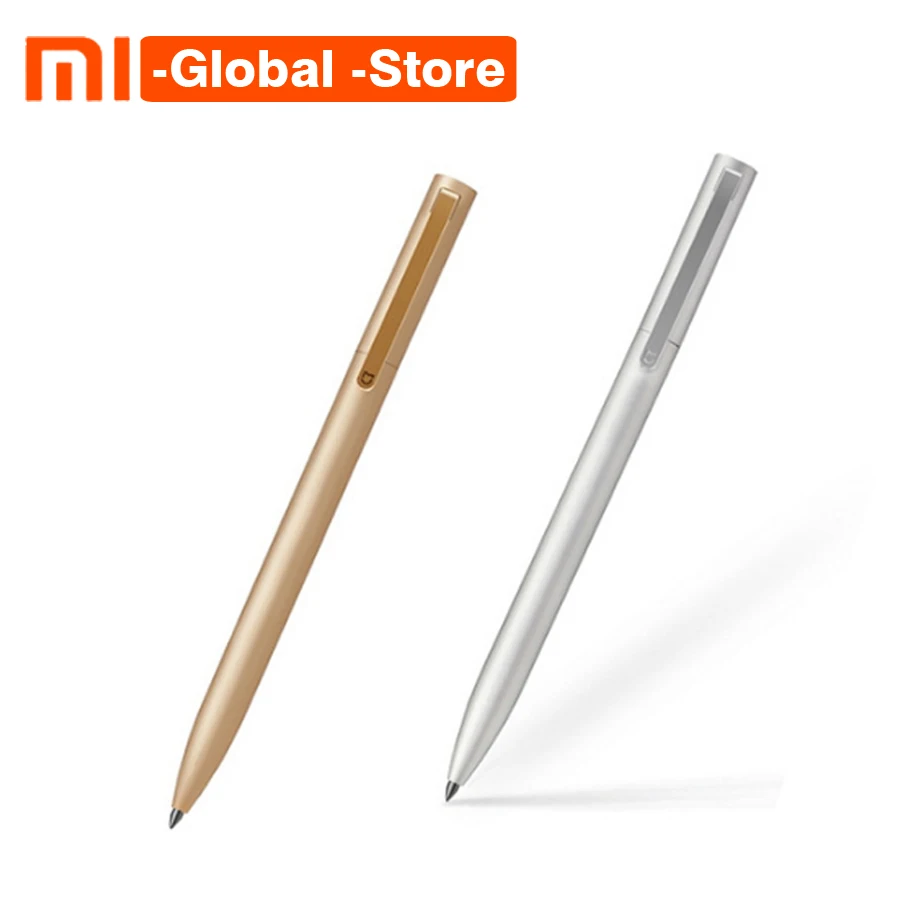 

Original Xiaomi Mijia Metal Sign pens MI pens 0.5mm Signing Pen PREMEC Smooth Switzerland Refill MiKuni Japan Ink Gold Silver
