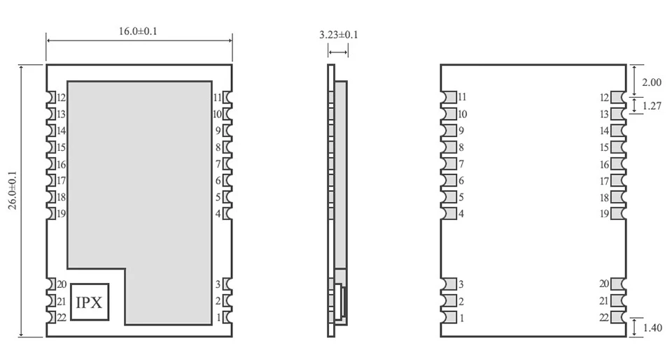 E32(400T20S) SX1278 100mW 433MHz wireless rf module (9)