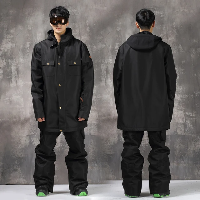 Cheap Top Quality 2016Couples Thermal Ski Snowboard Jacket Suit Women Men Hooded Waterproof Camping Mountain Lovers Jacket Pants Set