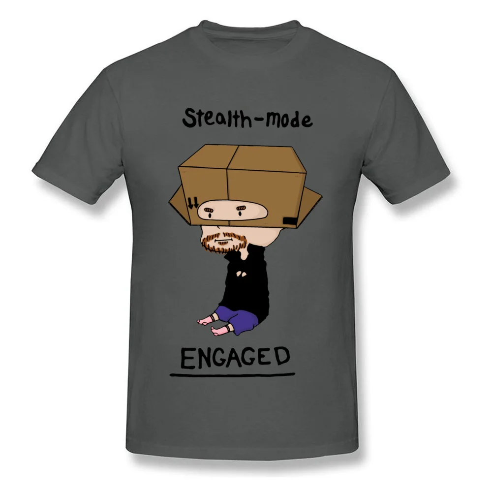 Tops Shirt The Box Ninja Sweatshirts Summer/Autumn On Sale Design Short Sleeve 100% Cotton Crew Neck Student T-shirts Design The Box Ninja carbon