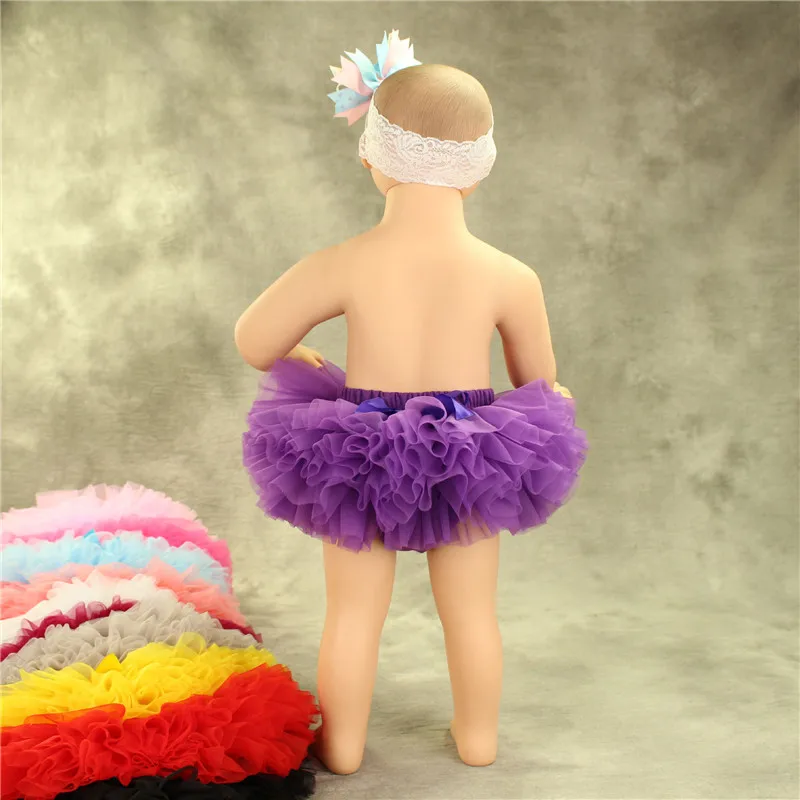 Newborn Baby Tutu Infant Girl Birthday Chiffon Skirt Ball Gown Soft 3