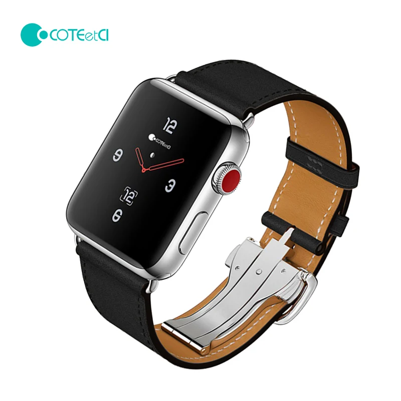

COTEetCI W16 Argentinean Grain Leather Watchband For Apple Watch Band Series 3/2/1 38mm/42mm For Apple Watch