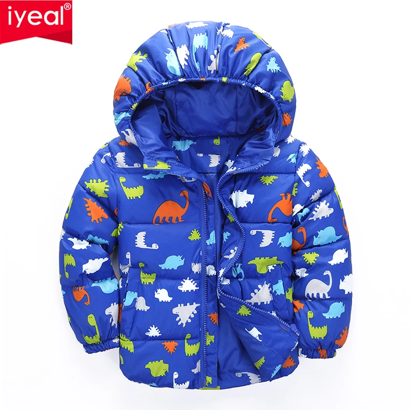 IYEAL Cute Dinosaur Winter Children Coat Autumn Kids Jacket Boys