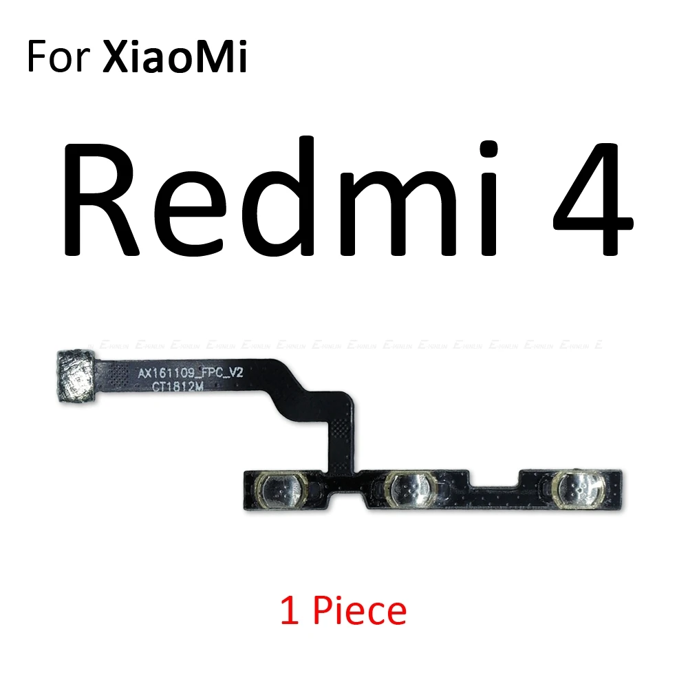 Гибкий кабель с кнопкой включения и выключения кнопки громкости для Xiaomi Redmi 3S 4A Note 5A 5 Plus 4 2 3 Pro Special Edition 4X Global