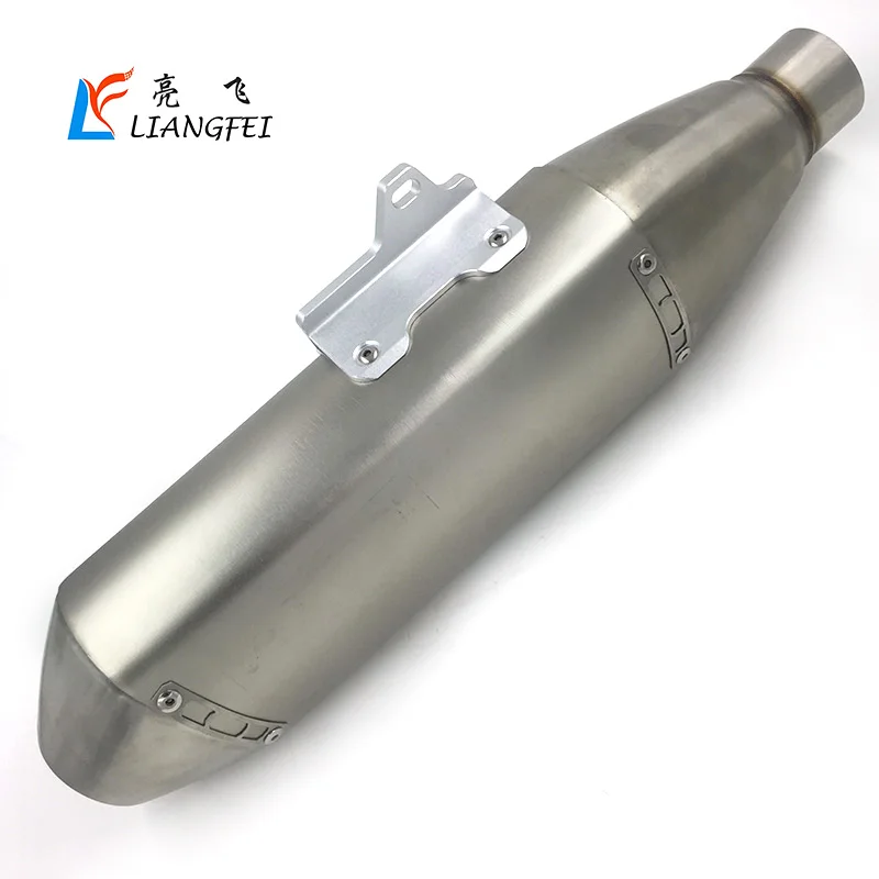 Universal Motorcycle stainless steel Exhaust Pipe 51mm diameter plastic