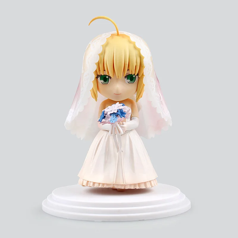 Экшн фигурка Fate/stay night свадебная фата саблей Милая мультяшная кукла ПВХ 18 см