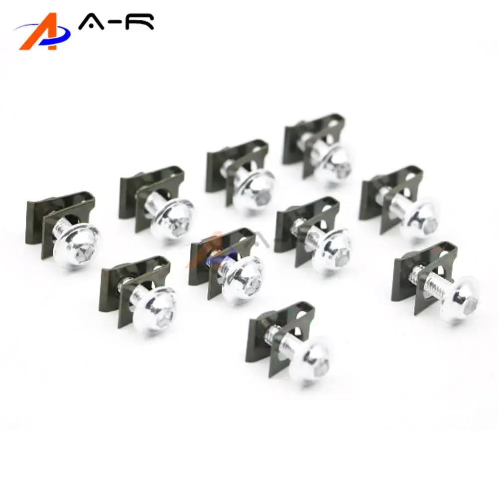 Alpha Rider Universial 10x Windshield Bolts 5MM Windscreen Mounting Screws for kawasaki Ninja ZX9R 1998 ZX900C Ninja ZX9R 1999-2003 ZX900F Blue
