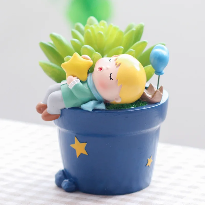 

Lovely Succulent Flower Planter Plant Pot Girl Flower Planter Flowerpot Create Design Little Princess Home Garden Bonsai Pots