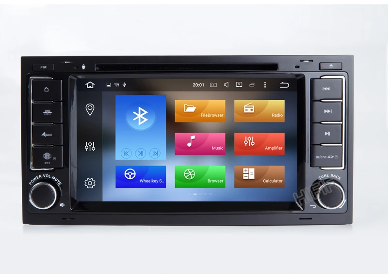 Top HIFIF Android 8.0 Two Din 7 Inch Car DVD Player For Touareg/T5 Volkswagen With Dual Channel Canbus 3G/4G Wifi GPS Navigation BT 3