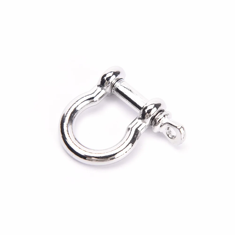 1/5/10Pcs Outdoor Camping Survival Rope Survival Bracelets O-Shaped Stainless Steel Shackle Buckle