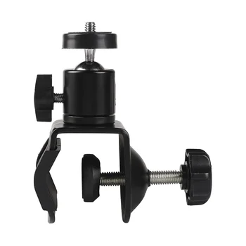

Photography Mini Ball Head Tripod Head 1/4 Inch Thread Screw Clamp Clip Stand Holder for Digital DSLR Camera Tri