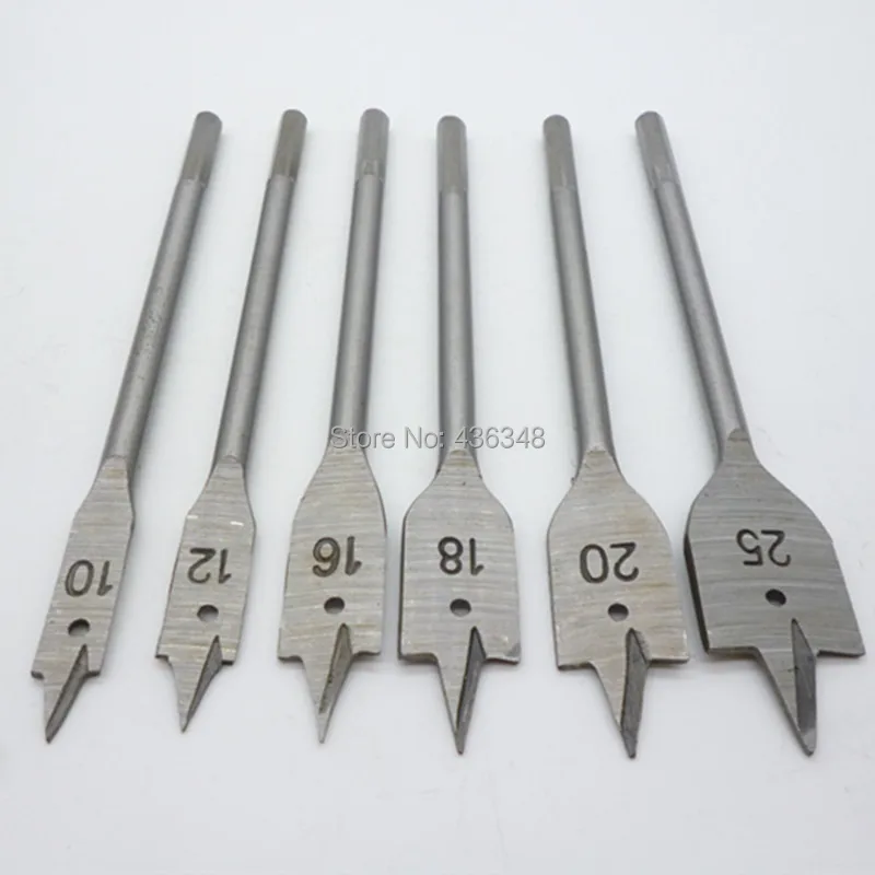 PTC 12 INDUSTRIAL SPADE PADDLE FLAT WOOD BORING BIT SET 3/8 TO 1 6pc