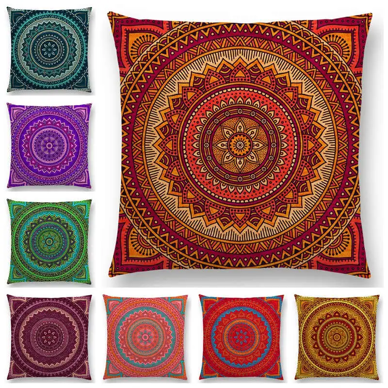 Hot Sale Hippie Mandala Boho Rainbow Floral Pattern Sun ...