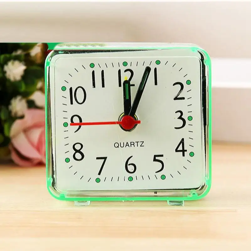 Portable Cute Alarm Clock Bedroom Clocks Square Small Bed Compact Travel Quartz Beep Clock High Quality #01 Portable Cute Alarm Clock Bedroom Clocks Square Small Bed Compact Travel Quartz Beep Clock High Quality #01