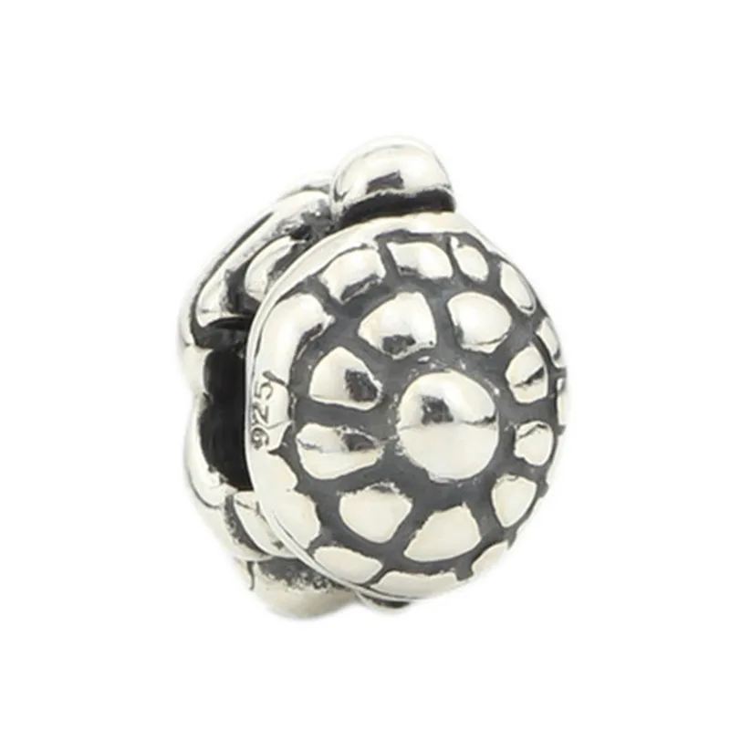Genuine 925 Sterling Silver Animal The Hare and the Tortoise Charm Bead Fits European 3.0mm Bracelet Jewelry | Украшения и
