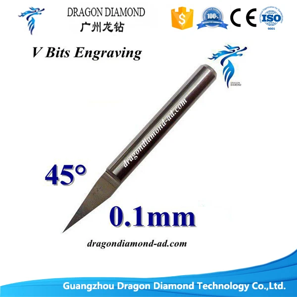 

10PCS/set Complete Kit Carbide PCB CNC Engraving V Bits 45 Deg 0.1mm