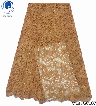 

BEAUTIFICAL lace fabric milk silk african guipure lace fabric butterfly pattern cord laces nigerian with rhinestones ML35G01