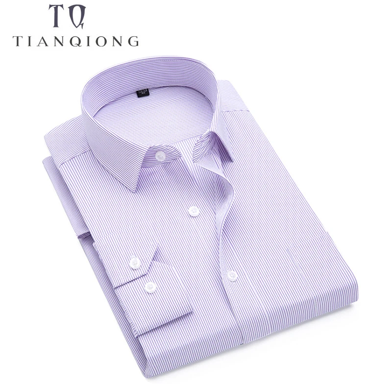TIAN QIONG, мужская рубашка, осень, бренд, деловая мужская приталенная рубашка, мужская рубашка с длинным рукавом, Повседневная рубашка, camisa masculina