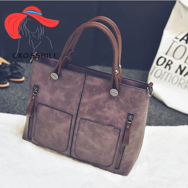 

Crosshill luxury tote bag women handbag for 2019 designer brand pu leather shoulder bags ladies crossbody bolsa feminina