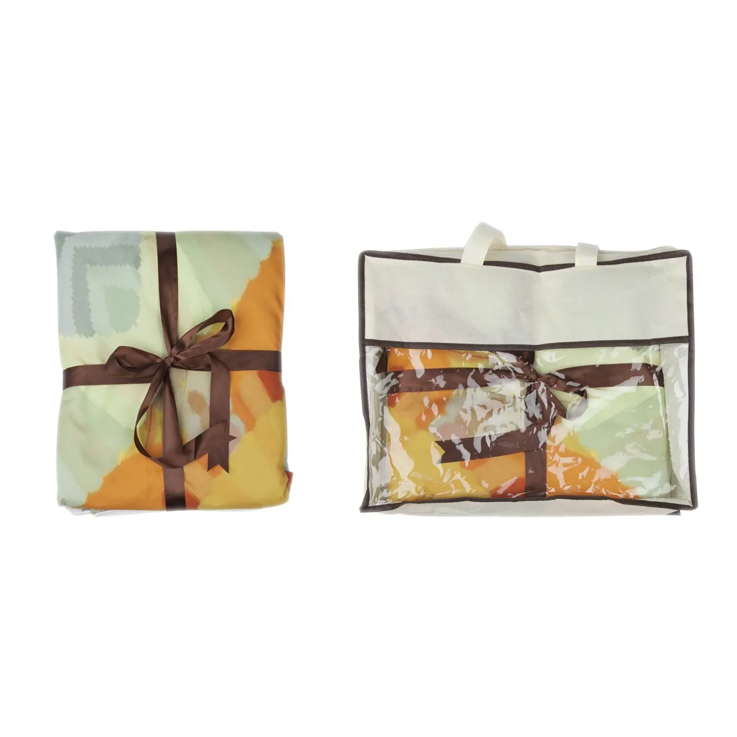 4 Piece Bed Sheets Set, Antique Marble Stone with Blurry Distressed Motley Fractal Effects Illustration