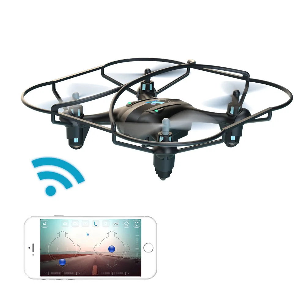 720P WIFI Camera Drone  With Camera HD Mini Quadcopter APP Control Headless Altitude Mode brain game Exercise respon for Child