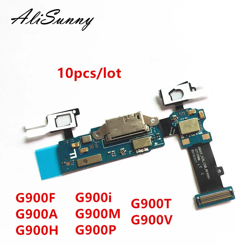 AliSunny 10 шт. зарядный порт гибкий кабель для SamSung Galaxy S5 G900F G900A G900H G900i G900M G900P G900T G900V Зарядное устройство USB док