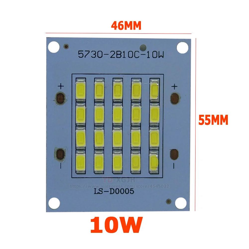 2 шт./лот 10 Вт SMD5730 светодиодное освещение Светодиодный прожектор для печатной
