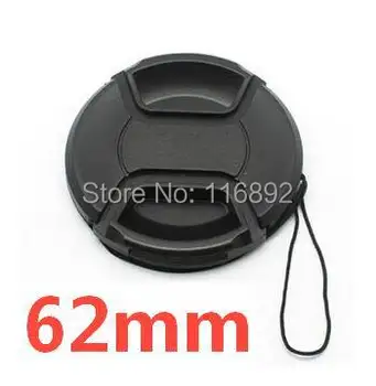 

30pcs/lot 62mm center pinch Snap-on cap cover for 62mm camera Lens