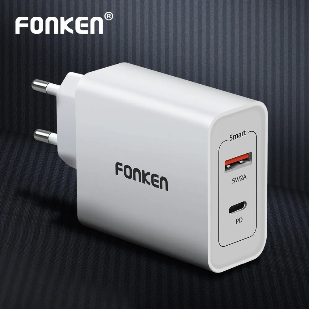 Buy FONKEN 2 Port PD Charger 45W Type C