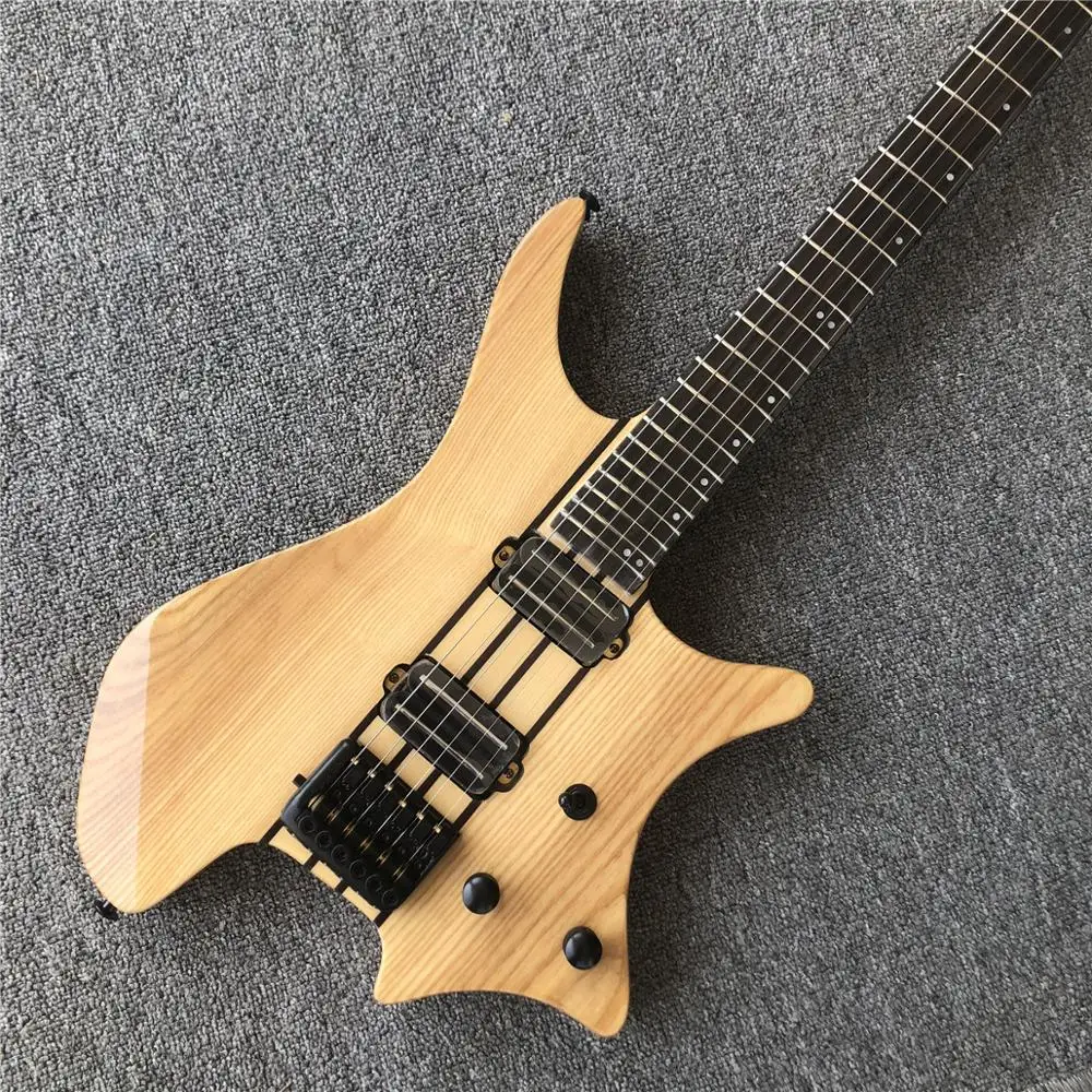 

Grote Factory Natural color Electric Guitar,Maple Neck Through body ,New Solld Ash wood electric Guitarra,in stock
