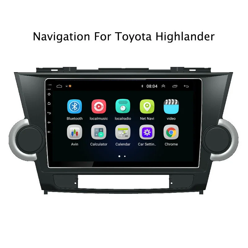 Ectwodvd 9 &quotAndroid 8 1 автомобильный dvd плеер gps навигация для Toyota Highlander 2009 2010 2011 2012 2013 2014