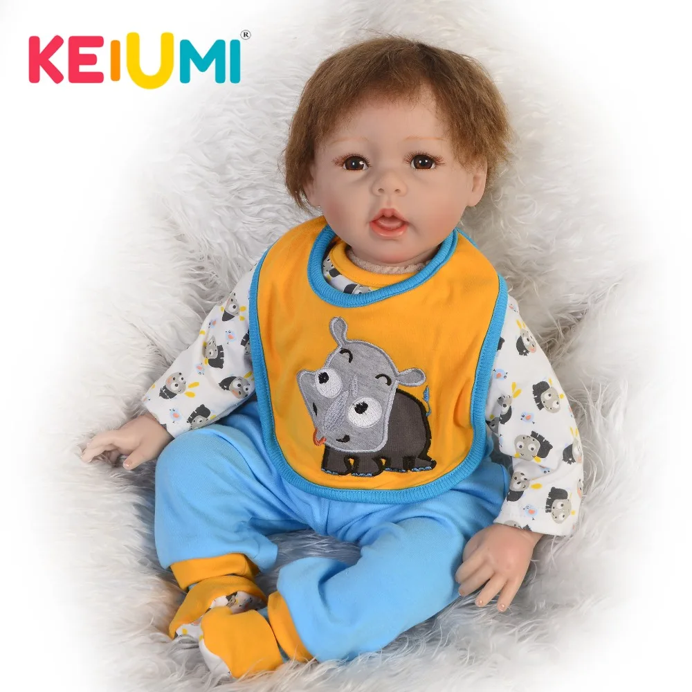 Реалистичные 22 &quotсиликоновые виниловые куклы Reborn Baby Dolls Boy реалистичные для
