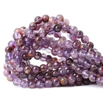 

Natural Uruguay Amathyst Purple Round Loose Beads For Jewelry Making 15" 6/8/10mm DIY Bracelet Necklace TR243